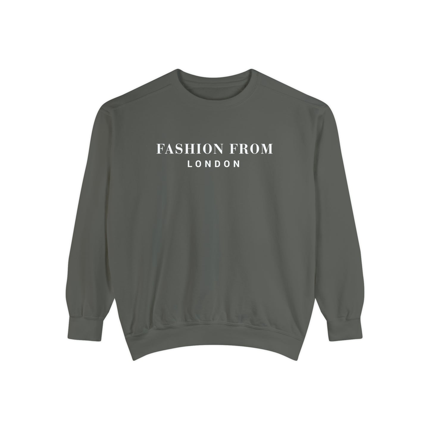 Fashion From London Garment-Dyed Men's Sweatshirt - Navy