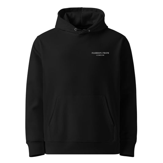 Men's Essential Eco Embroidered Hoodie Black